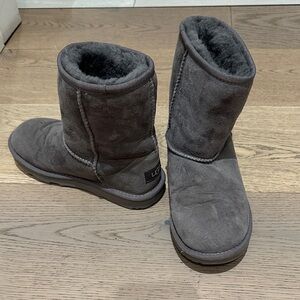 UGG Charcoal Suede Boots